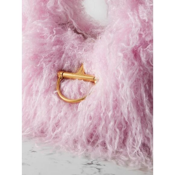 Gucci Women Pink Eco Fur Handbag - Picture 4 of 5